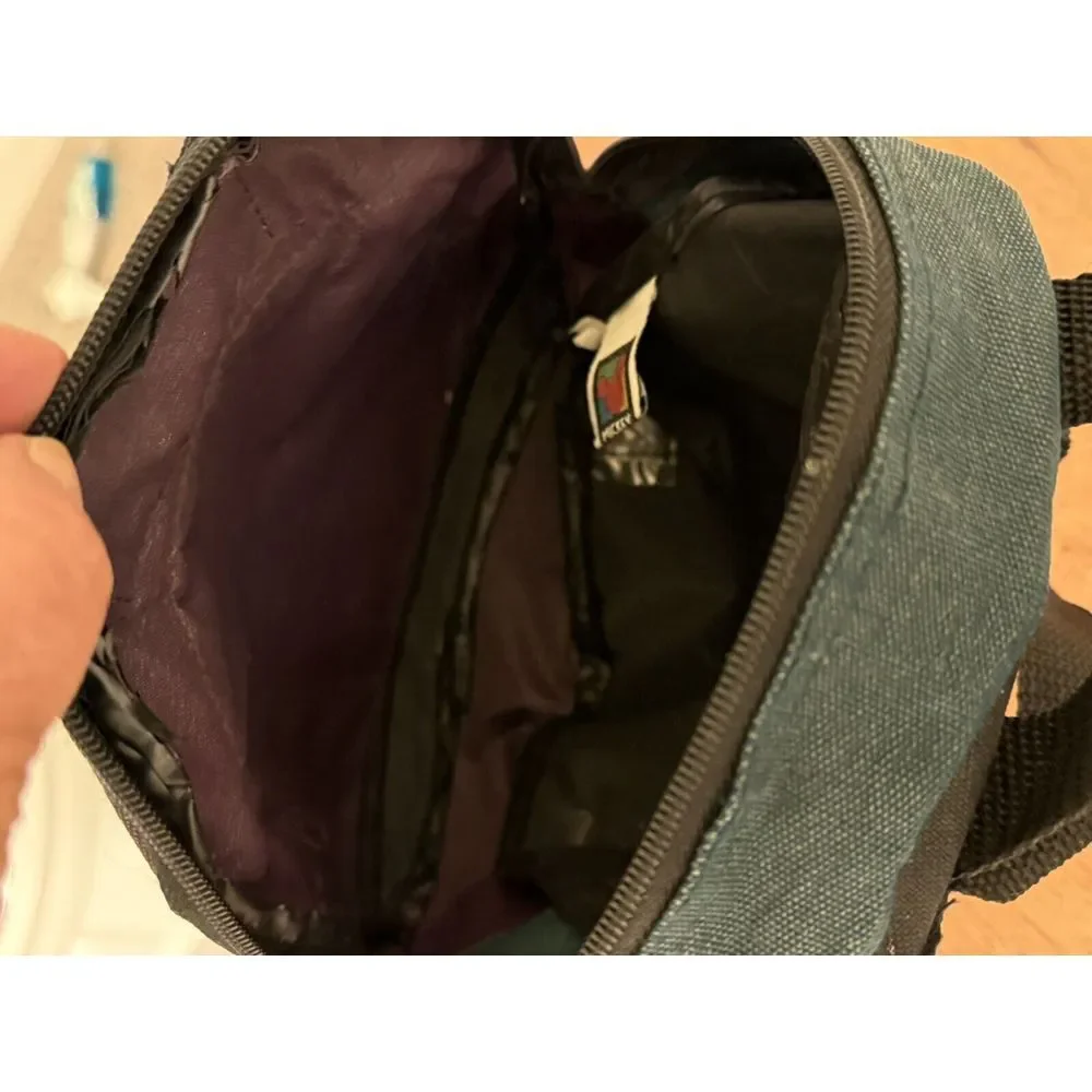 Retro Mickey Unlimited Purple, Green‎ & Suede Front Embroidered Backpack 10